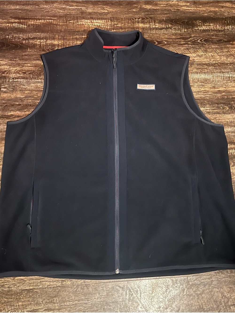 Vineyard Vines Men's Navy Full-Zip Fleece Vest